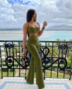 Γυναικείο crop top και παντελόνι B925 7