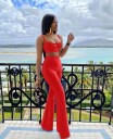 Γυναικείο crop top και παντελόνι B925 3