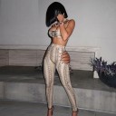 Γυναικείο crop top και παντελόνια B946 1