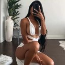 Γυναικείο crop top και φούστα B1204 4