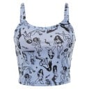 Γυναικείο crop top με εκτύπωση A1261 2