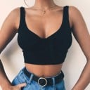 Γυναικείο crop top με μεγάλο ντεκολτέ A1181 1