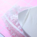 Γυναικείο δαντελένιο bralette σουτιέν με αφαιρούμενες ενισχύσεις Κούμπωμα με γάντζους Φαρδιά δαντελένια λωρίδα Πολυεστέρας και σπαντέξ Καθολικό 7