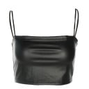 Γυναικείο δερματίνης crop top A1276 1