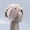 Γυναικείο καπέλο τύπου beanie με ασημένιους αστερίες Ελεύθερη ρέουσα γραμμή Μείγμα πολυεστέρα και βαμβακιού Περίμετρος κεφαλής 54 έως 59 7