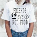 Γυναικείο μπλουζάκι με vegan σχέδιο 12
