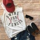 Γυναικείο γκρι μπλουζάκι με τύπωμα 1