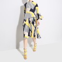 Γυναικείο φόρεμα με αφηρημένο σχέδιο 6