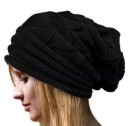 Γυναικείο πλεκτό καπέλο beanie με ελεύθερη, μακριά γραμμή Τρισδιάστατο σχέδιο πλέξης Βαμβακερό υλικό Χειμερινό καπέλο για καθημερινή 3