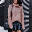 Γυναικείο πλεκτό oversized ρολό 5