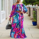 Γυναικείο τοπ με μακρύ μανίκι και φούστα B1041 1