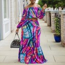 Γυναικείο τοπ με μακρύ μανίκι και φούστα B1041 2