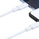 Gyorstöltés, kettős USB C kábel 100 W 1,5 m-es nylon fonott kábel kétoldalas csatlakozóval PD 5A QC 4.0 telefonokhoz, táblagépekhez 4