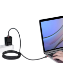 Gyorstöltő kettős USB-C kábel 2m 60W PD fonott adatkábel 5A QC 3.0 20V 480Mbps gyorstöltés széles kompatibilitás 2