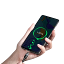 Gyorstöltő kettős USB-C kábel 2m 60W PD fonott adatkábel 5A QC 3.0 20V 480Mbps gyorstöltés széles kompatibilitás 4