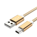 Gyorstöltő USB A - Micro USB kábel 1,5 m 2A Mini USB töltő- és adatkábel adatátvitelhez telefonokhoz, külső akkumulátorokhoz, kamerákhoz 3