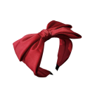 Haarband met grote volumineuze strik Universele maat Elegante feestelijke haarband Opvallende haaraccessoire voor bal bruiloft 1