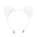 Haarband mit plüschigen Katzenohren Weiches, flauschiges Haarband Damen Karnevals- und Party-Haaraccessoire 1