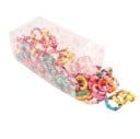 Haargummis Set - 100 Stück Gummi Acryl 3