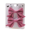 Haarschleifenclips 2 Stück 6,4 x 3,8 cm Elegantes Haaraccessoire Stilvolle Schleifen für Mädchen und Frauen Klassische Haarspangen Süße Dekoration 14