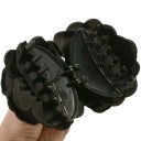 Haarspeld 9 x 9 cm Bloemdecoratieve haarspeld met textiele bloem Plastic haarspeld Dames haaraccessoire 3