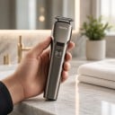 Haartrimmer voor mannen Oplaadbaar via USB-C 1200 mAh Duur 90 minuten 155 x 39 mm 4 kammen 3–12 mm Grijs Haartrimmer 8