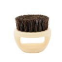 Hair and Beard Brush 6 x 6 x 6.5 cm Hand Brush with Dark Bristles Professional Barber Brush for Hair and Beard Grooming 4