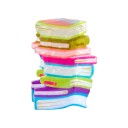 Hair Clip Books Universal Size Plastic Clip in the Shape of a Stack of Books Sturdy Women's Clip for Bun and Hair Updos 2