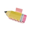 Hair Clip Pencil Universal Size Plastic Clip in the Shape of a Pencil Women's Strong Clip for Bun and Quick Hair Fastening 1