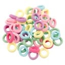 Hair Tie Set - 100 pcs Rubber Acrylic 8