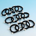 Hair Ties with Pearls - 10 pcs 10