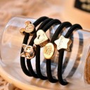Hair Ties with Silver Decorations - 10 pcs 5