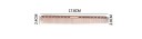 Hairdressing Comb for Cutting Hair 17.8 x 2.4 x 2 cm Aluminium Professional Comb Fine Teeth for Parting Hair Styling 2