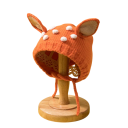 Häkelmütze Rehkitz 46-50 cm 6-36 Monate Bindeband unter dem Kinn Babys Wintermütze 6