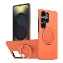 Hållbar magnetisk skydd för Samsung Galaxy A36 med vridbart ring och utfällbart stöd Hård plast PC och mjukt TPU Mobilskal för kontoret 8