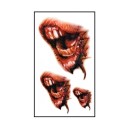Halloween falske tatoveringssæt med 6 dele 15