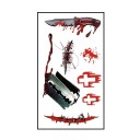 Halloween feikkitatuointisetti 6 kpl 14