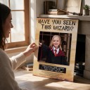 Halloween-Fotorahmen Have You Seen This Wizard 70 x 50 cm Rahmen Für Fotografien Mit Ausschnitt 38 x 37 cm Beige und Schwarz Für Partys 2