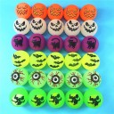 Halloween-hoppekugler der lyser i mørket Humle der lyser i mørket Hoppekugler til børn Gummibold med Halloween-motiv Julekugler 100 stk. 2,6 cm 3