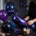Halloween Inflatable Balloons 3 pcs Broom 39 x 93 cm Spider 78 x 82 cm and Raven 50 x 95 cm Brown Black and Purple For Parties 6