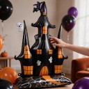 Halloween Koriste Ilmapallot 5 kpl Seisova Kauhukuja 150 x 106 cm Korppi Luudanvarsi ja 2 Hämähäkkiä Musta Oranssi ja Violetti 4
