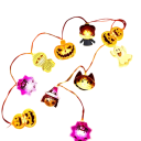 Halloween Lichterkette 3 m 20 LED Leuchtende Dekoration mit Gespenstern auf Batterien 2x AA für Innenausstattung und Partys 1