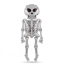 Halloweendekoration Oppustelige Stående Balloner Skelet Hele Figuren Skelet Glat Overflade Hvid og Sort Til Halloweenfest 6