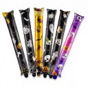 Halloweeni léggömbök 6 db Hosszúkás 62 cm Fekete, arany és lila Tök, koponya és szellem minták Halloween buli dekoráció 1