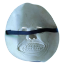 Halloweenmaske med dæmonisk smil - skræmmende ansigtsmaske til cosplay rekvisitter til maskerade, karneval og festtilbehør 3 Halloweenmaske med dæmonisk smil - skræmmende ansigtsmaske til cosplay rekvisitter til maskerade, karneval og festtilbehør 3