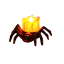 Halloweenowa świeca dekoracyjna pająk 7 x 8,5 x 5 cm 1