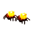 Halloweenowa świeca dekoracyjna pająk 7 x 8,5 x 5 cm 2