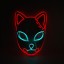 Halloweenowa świecąca maska kota 1