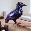 Halloweenská Dekorace Nafukovací Balónky 3 ks Stojící Rakev Havran a Koště 110 x 57 cm 50 x 95 cm a 39 x 93 cm Fialová Černá a Hnědá 4