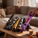 Halloweenskyt nafukovací balónit 6 kpl Pitkät 62 cm Mustat, kultaiset ja violetit Teemat kurpitsoista, pääkalloista ja hengistä Koristeet 4